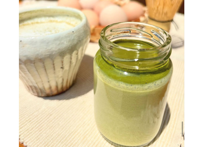 そらとふじ茶プリン